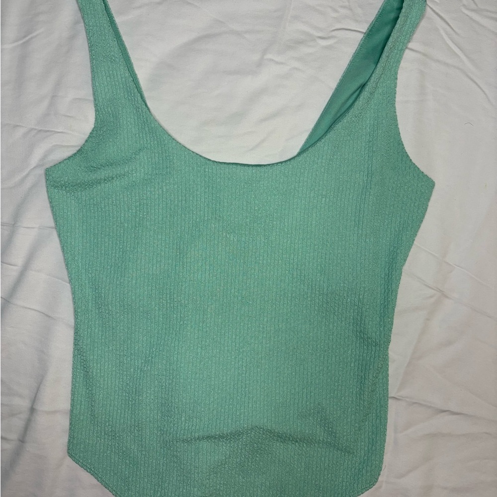 H&M Light Green Camisole Top